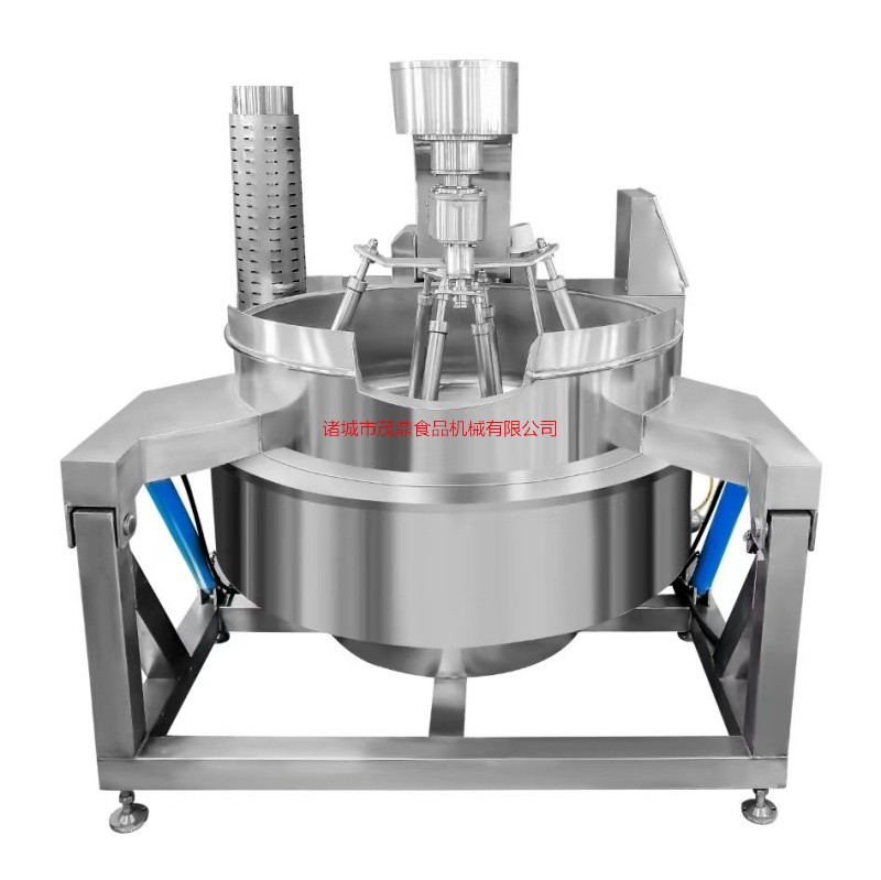 电磁行星搅拌炒锅可倾式麦芽糖搅拌炒锅大型辣椒酱炒制锅生产商